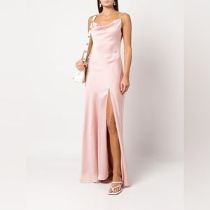 Jonathan Simkhai Women's Pink Finley Satin Slip Dress
